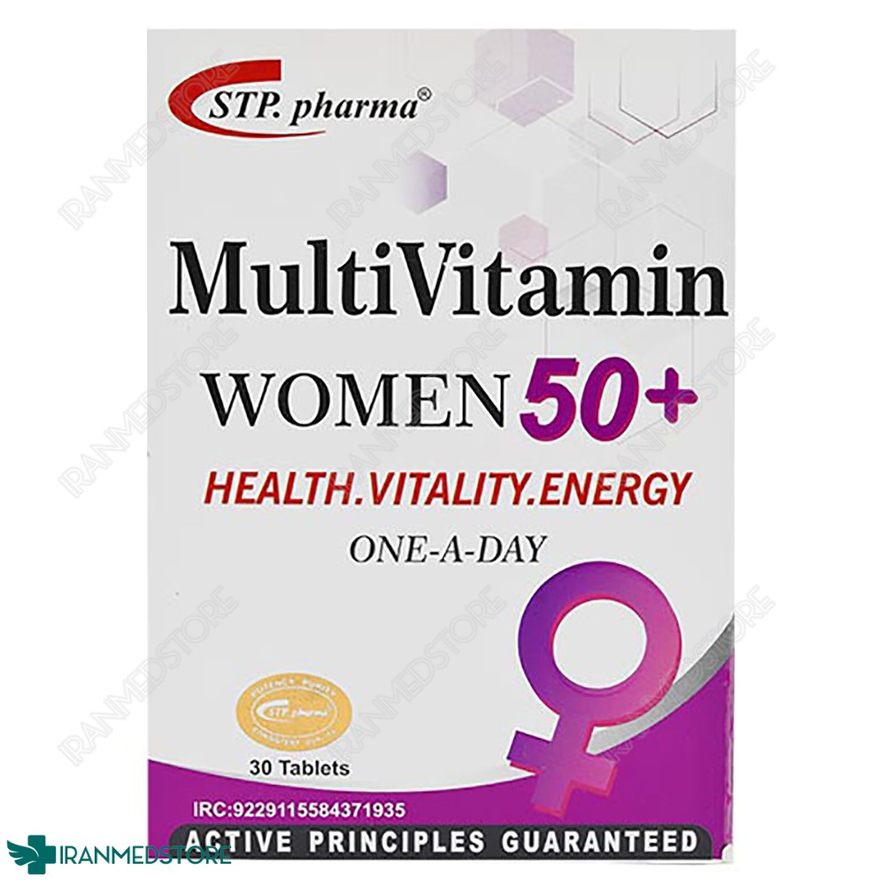 کپسول مولتی ویتامین خانم های بالای 50 سال اس تی پی فارما 30 عددی