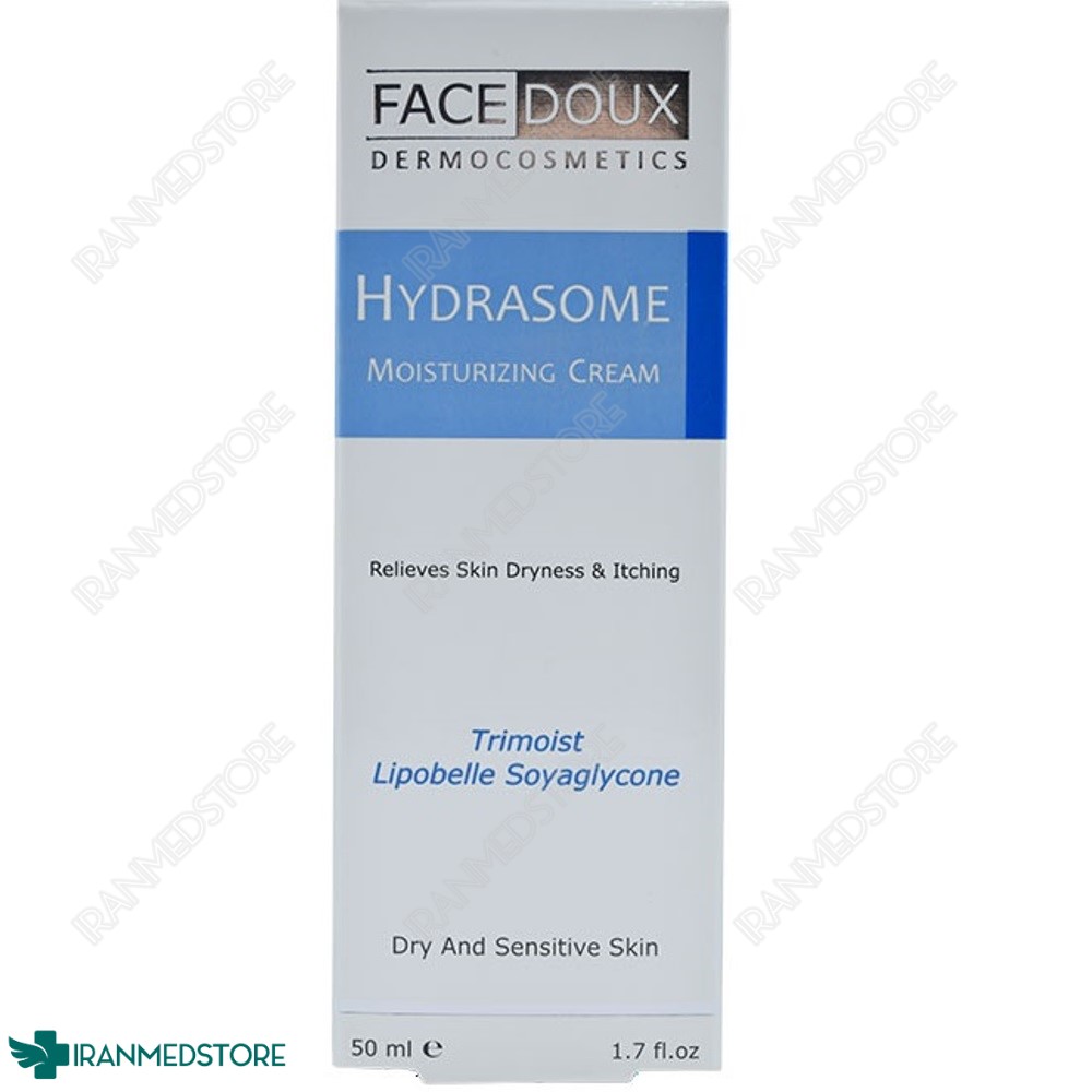 کرم مرطوب کننده قوی هیدرازوم فیس دوکس مخصوص صورت و دست مناسب پوست های خشک و حساس ۵۰ میلی لیتر