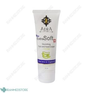 کرم تیوپی دست و صورت آدرا حاوی عصاره آلوئه ورا و روغن بادام شیرین 75 میلی لیتر