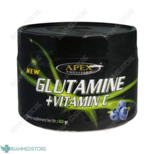 پودر گلوتامین + ویتامین C اپکس ۴۰۰ گرم