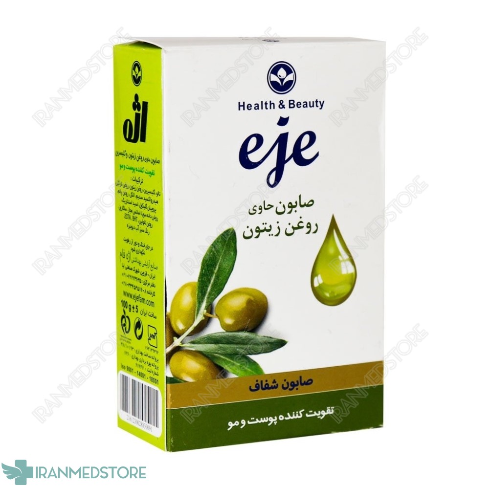 صابون روغن زیتون اژه تقویت کننده پوست و مو 100 گرم