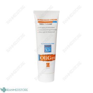کرم ضدآفتاب رنگی پوست چرب الی ژن SPF50 حجم 50 میلی لیتر