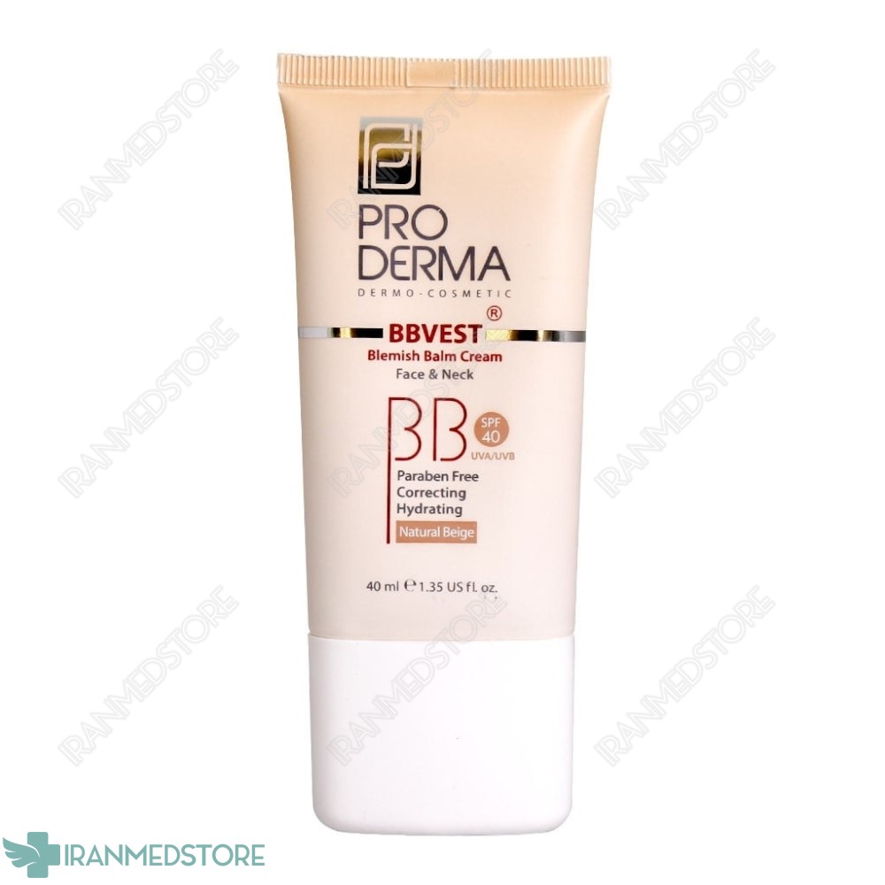 بی بی کرم SPF40 پرودرما مناسب پوست های چرب و جوشدار 40 میلی لیتر