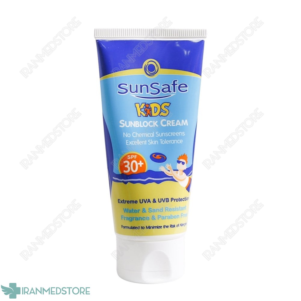 کرم ضد آفتاب کودکان SPF30 سان سیف 50 گرم