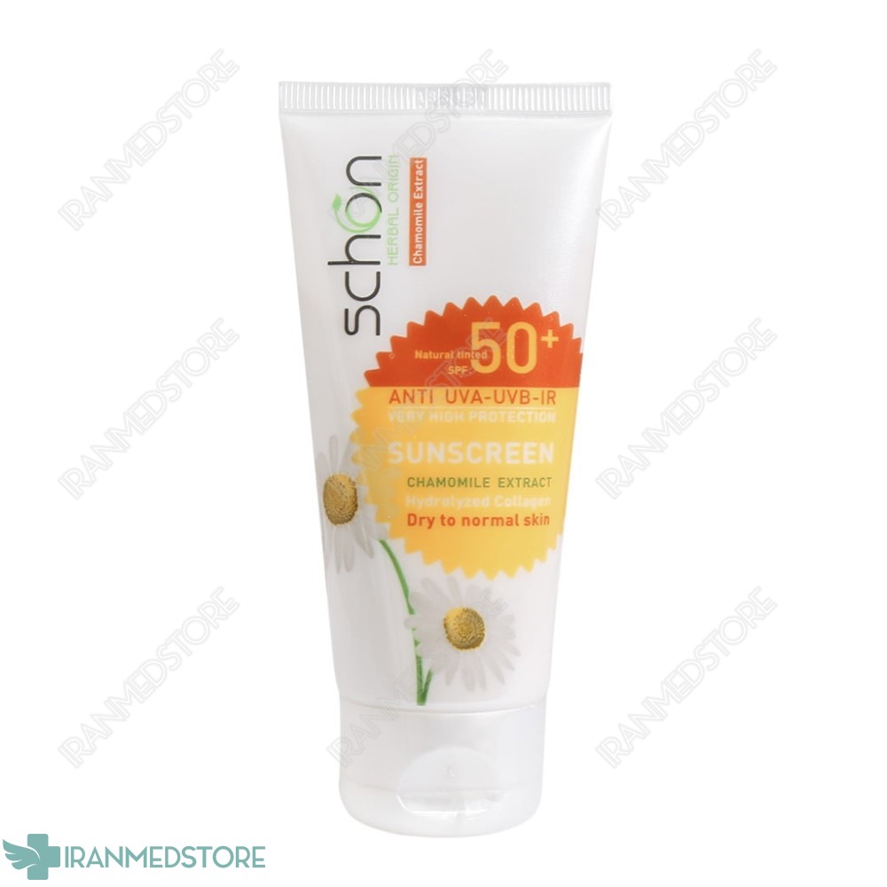کرم ضد آفتاب شون ⁺SPF50 مناسب پوست های معمولی تا خشک ۵۰ میلی لیتر
