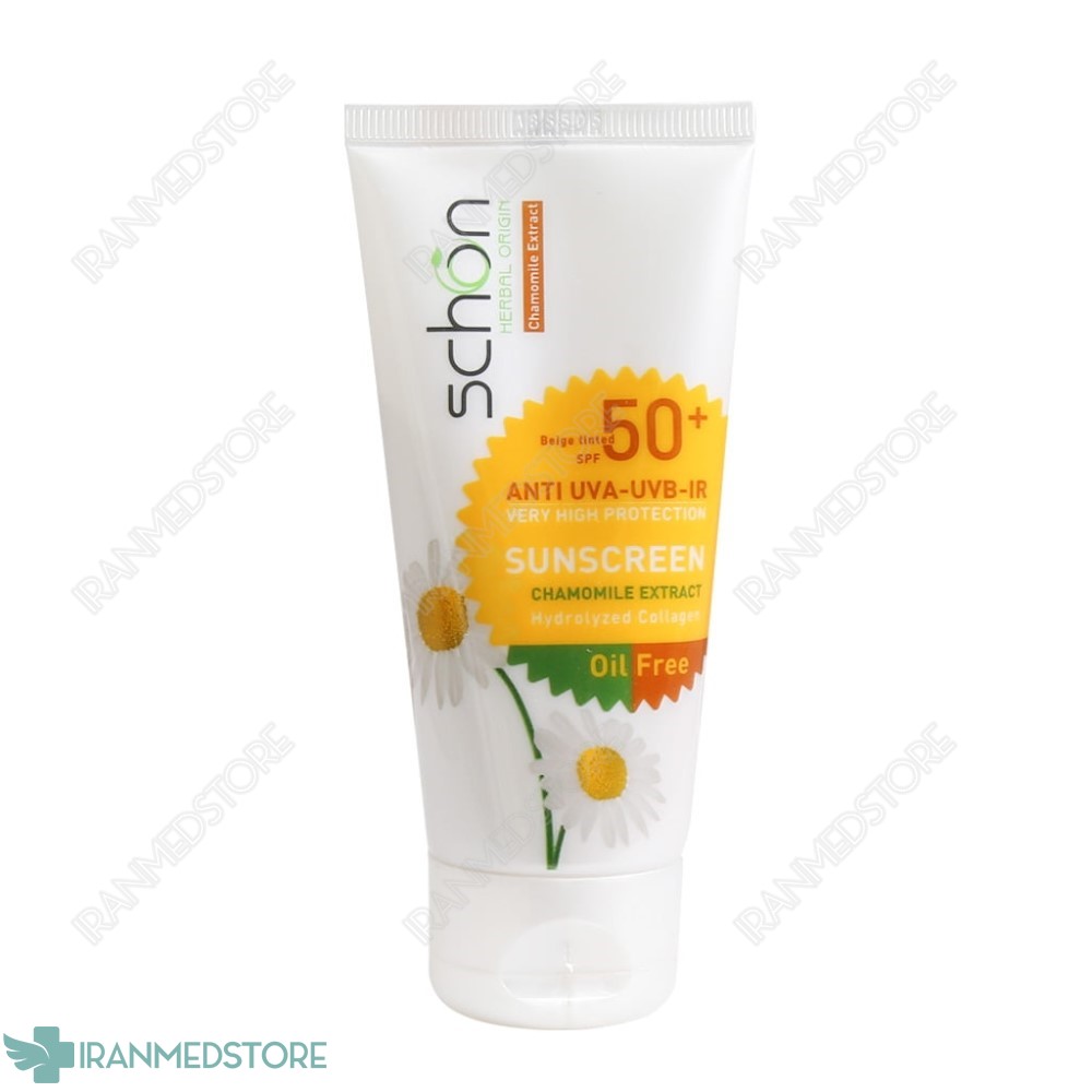 کرم ضد آفتاب فاقد چربی شون ⁺SPF50 مناسب پوست های مختلط و چرب ۵۰ میلی لیتر