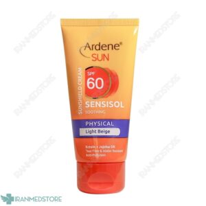 کرم ضد آفتاب رنگی SPF60 فاقد جاذب های شیمیایی آردن مناسب پوست های خشک و حساس 50 گرم