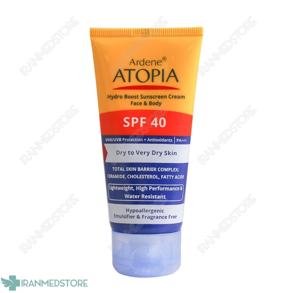 کرم ضد آفتاب SPF40 آتوپیا آردن مناسب پوست خشک 50 گرم