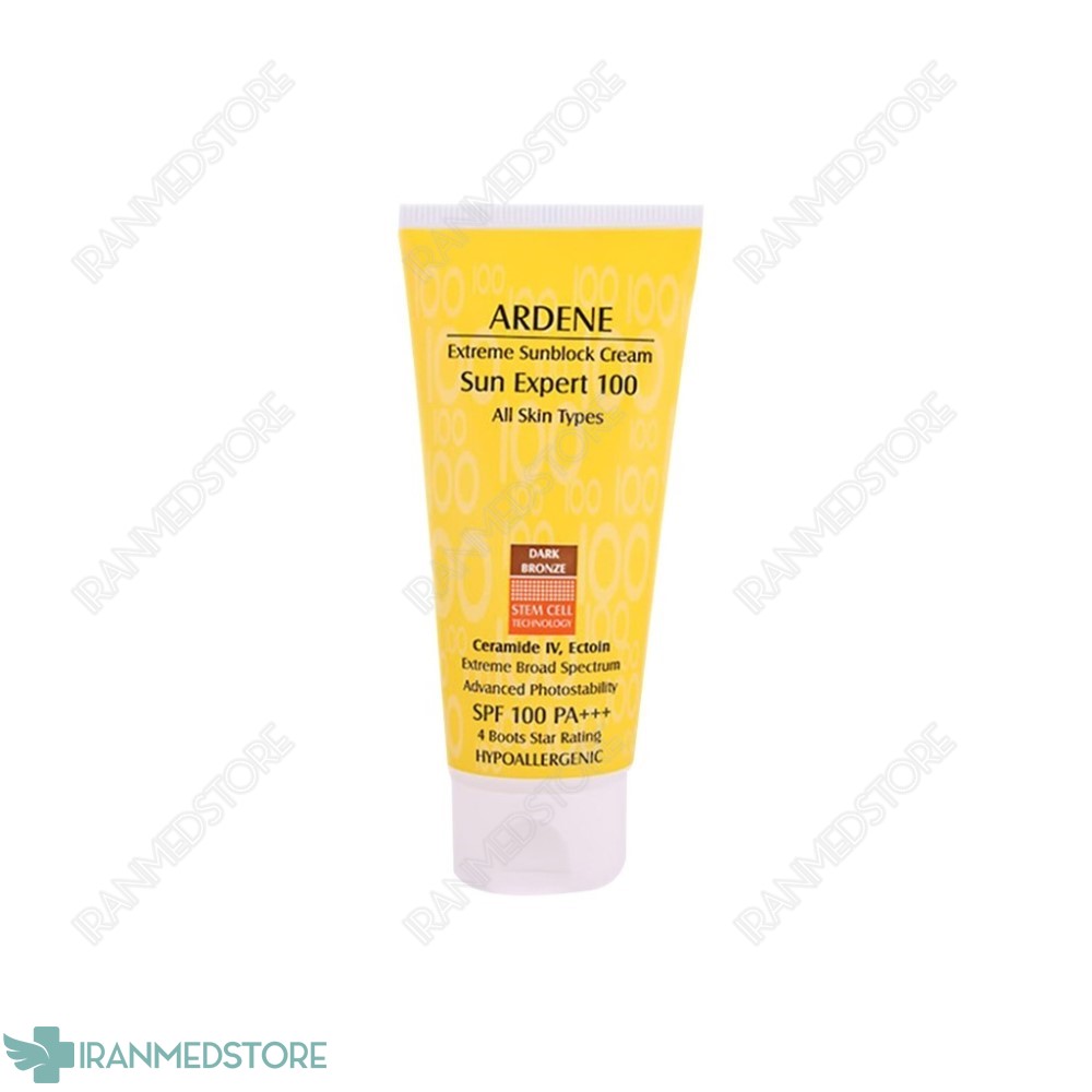 کرم ضد آفتاب SPF100 آردن ۵۰ میلی لیتر