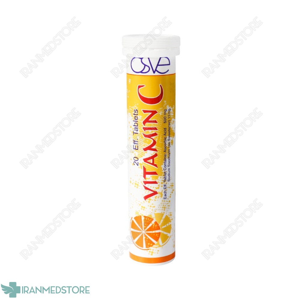 قرص جوشان ویتامین C 500 میلی گرم اسوه 20 عدد
