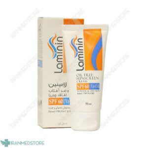 کرم ضد آفتاب فاقد چربی لامینین SPF60 مناسب پوست های چرب و معمولی ۵۰ میلی لیتر