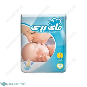 پوشک سایز ۱ مای بی بی (۲ تا ۵ کیلوگرم) حاوی عصاره بابونه