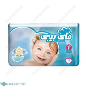 پوشک سایز ۴ مای بی بی (۸ تا ۱۶ کیلوگرم) حاوی عصاره بابونه