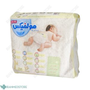 پوشک مولفیکس سایز ۲ مخصوص نوزادان 3 تا 6 کیلوگرم 16 عددی