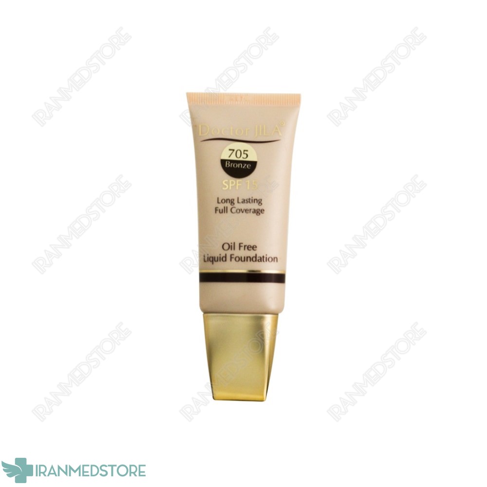 کرم پودر مایع رنگی فاقد چربی SPF15 دکتر ژیلا ۴۰ گرم
