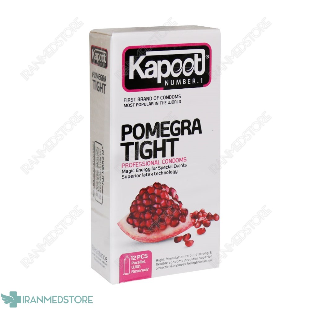 کاندوم کاپوت مدل Pomegra Tight تعداد ۱۲ عدد