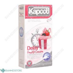 کاندوم تاخیری کاپوت مدل Delay Fruity Cream تعداد 12 عدد