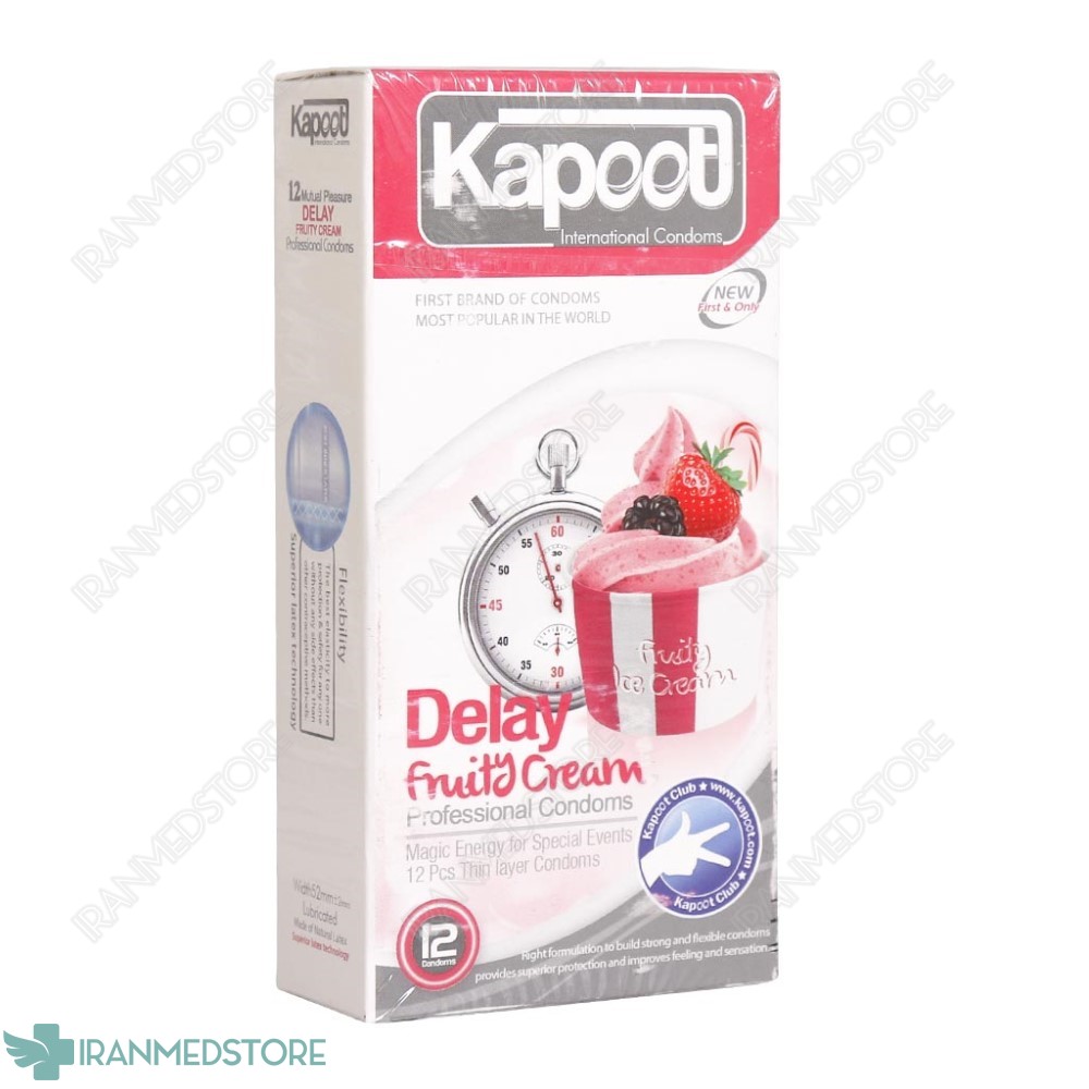کاندوم تاخیری کاپوت مدل Delay Fruity Cream تعداد 12 عدد
