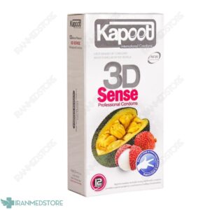کاندوم سه بعدی کاپوت مدل 3D Sense تعداد 12 عدد