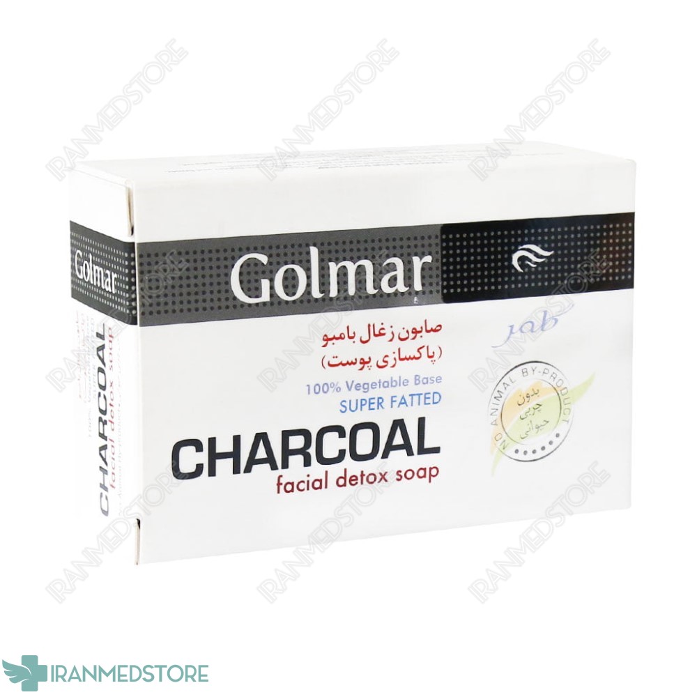 صابون زغال بامبو گلمر مناسب پاکسازی پوست 115 گرم