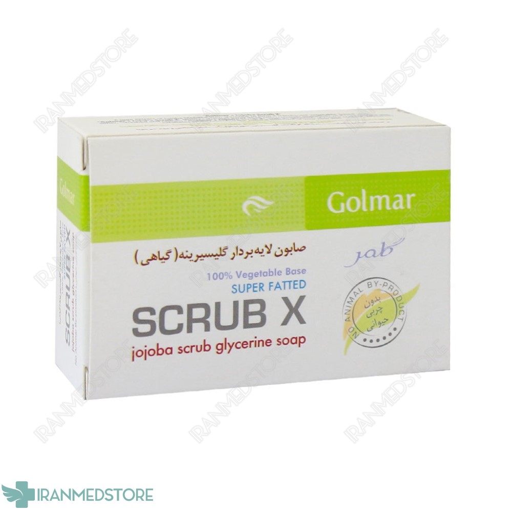 صابون لایه بردار گلیسیرینه گیاهی گلمر 90 گرم
