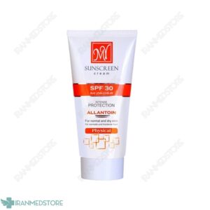 کرم ضد آفتاب فیزیکال SPF30 مای مناسب پوست های معمولی تا خشک 50 میلی لیتر