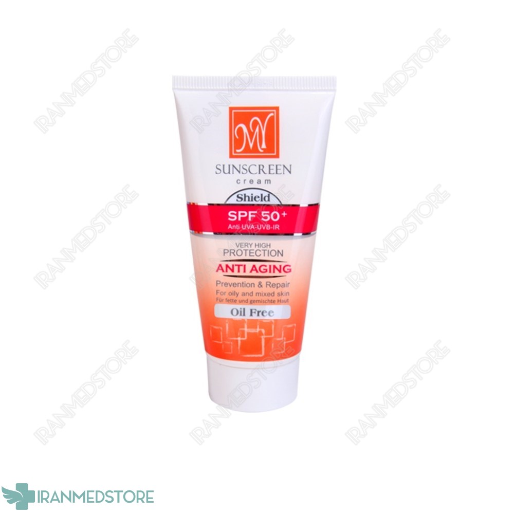 کرم ضد آفتاب بدون چربی مای ⁺SPF50 مناسب پوست های چرب و جوش دار ۵۰ میلی لیتر