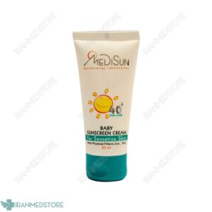کرم ضد آفتاب کودک مدیسان +SPF40 مناسب پوست حساس 50 میلی لیتر