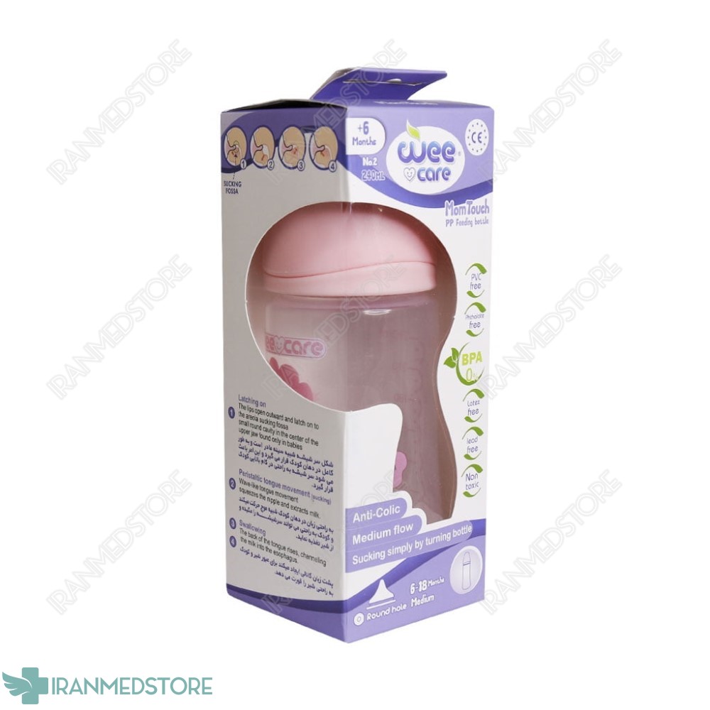 شیشه شیر وی کر سایز 2 مدل B318 حجم 240 میلی لیتر