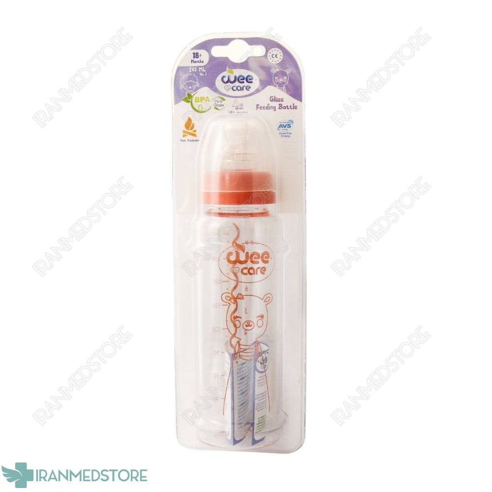 شیشه شیر پیرکس وی کر 240 میلی لیتر کد B305