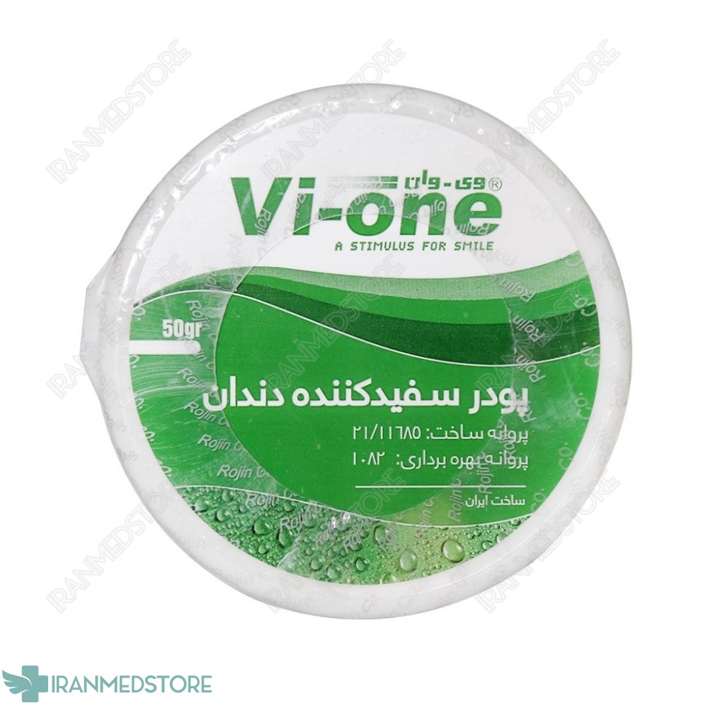 پودر سفید کننده دندان نعناع وی وان ۵۰ گرم