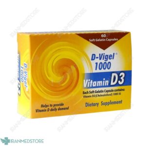 کپسول ژلاتینی ویتامین D3 دی ویژل 1000 دانا 60 عدد