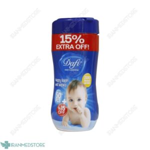 دستمال مرطوب پاک کننده کودک دافی مناسب التهاب و سوختگی ۵۰ عدد