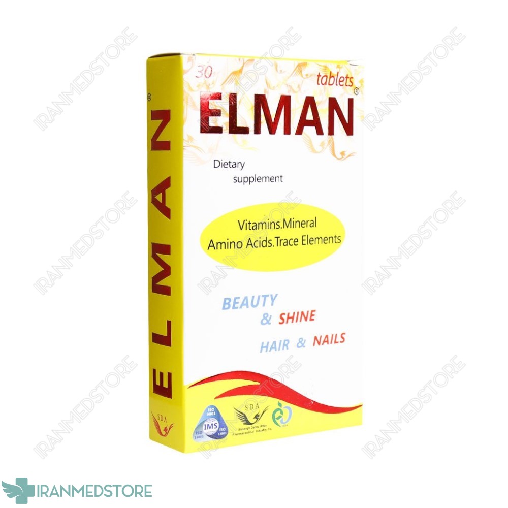 قرص تقویت کننده مو، ناخن و پوست المان سیمرغ دارو عطار ۳۰ عدد