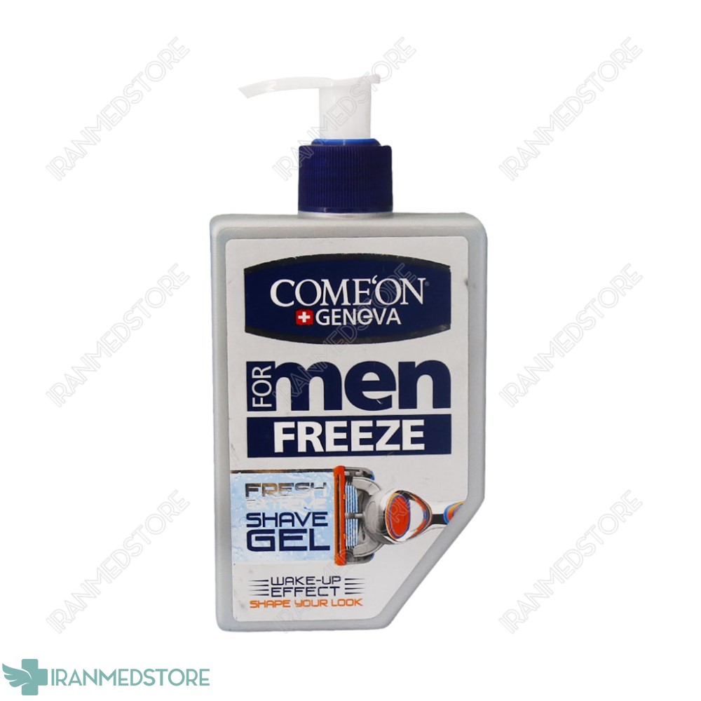 ژل اصلاح ریش مردانه کامان مناسب پوست خشک و حساس