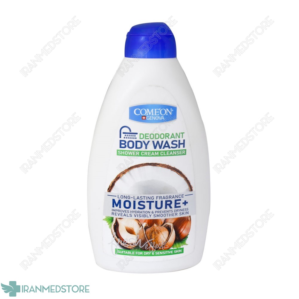 شامپو بدن کرمی کامان مدل Moisture مناسب پوست خشک و حساس ۵۱۰ میلی لیتر