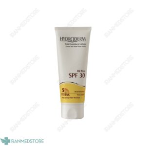 لوسیون ضد آفتاب فاقد چربی SPF30 هیدرودرم مناسب پوست های چرب و آکنه دار ۷۵ میلی لیتر