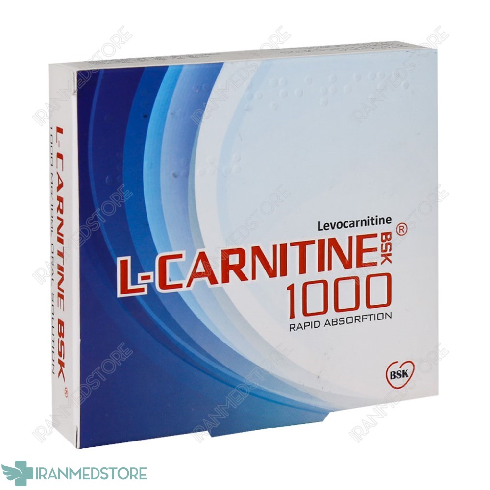 محلول خوراکی ال کارنیتین ۱۰۰۰ بی اس کی ۱۰ عدد