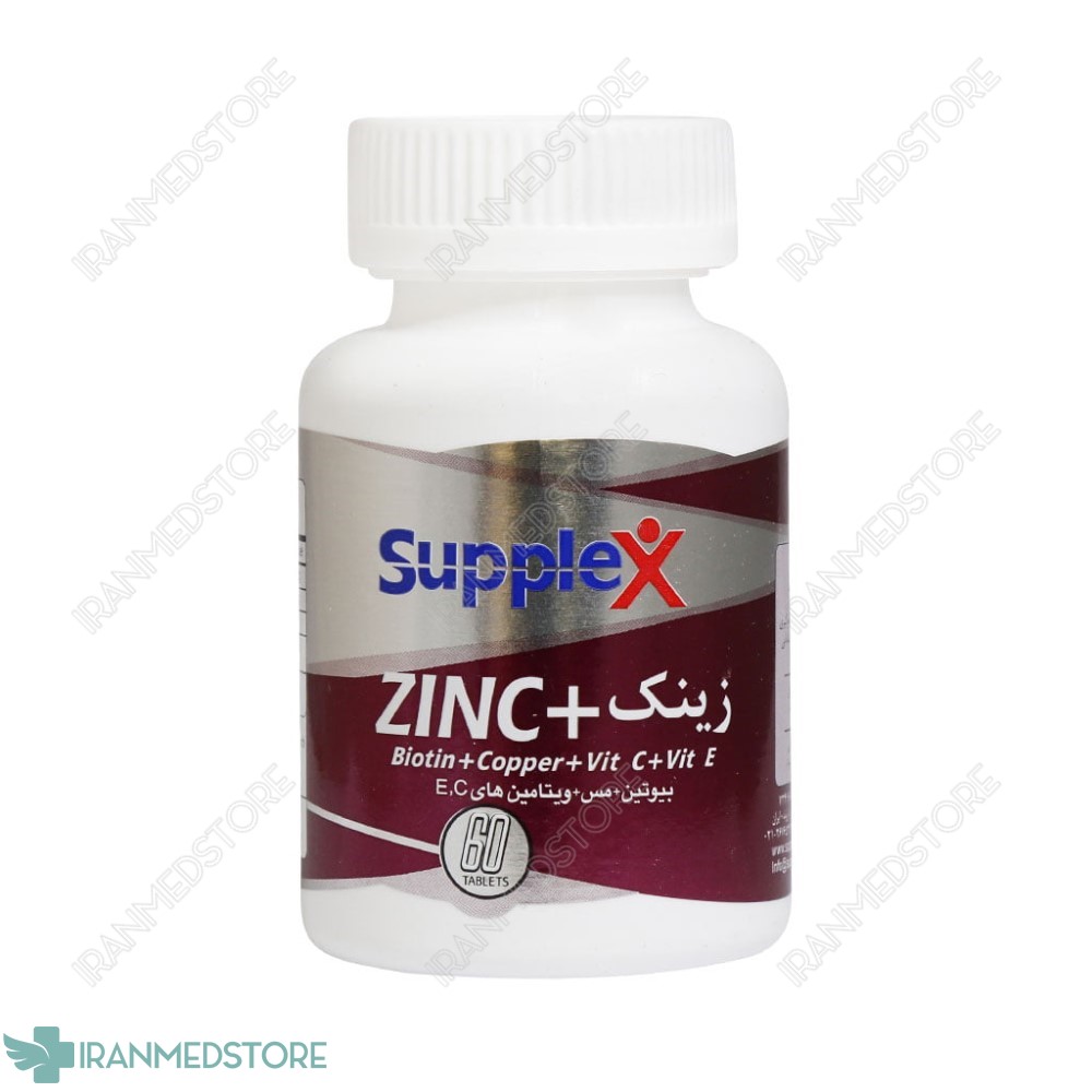 قرص زینک پلاس ساپلکس ۶۰ عدد