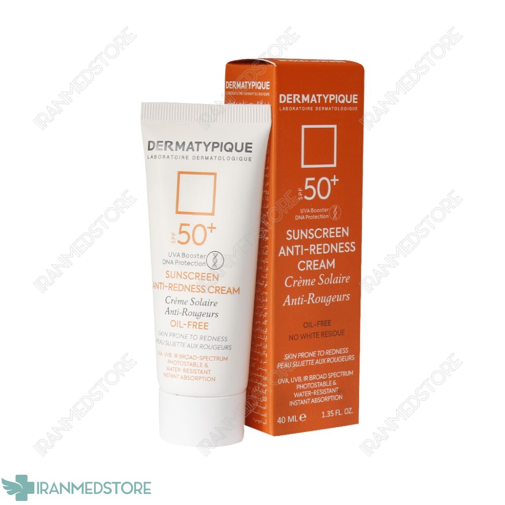ضد آفتاب بی رنگ پوست قرمز و حساس SPF۵۰ درماتیپیک ۴۰ میلی لیتر