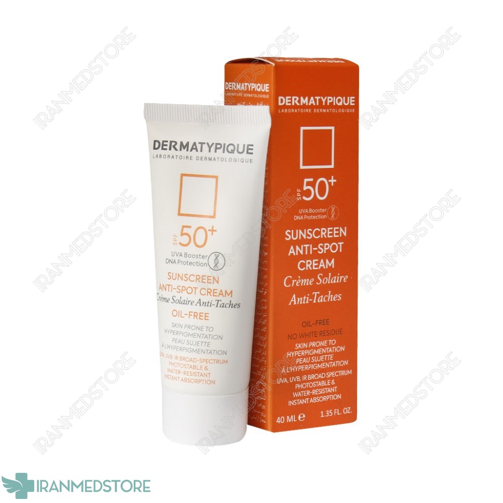 کرم ضد آفتاب ضد لک و روشن کننده SPF۵۰ درماتیپیک ۴۰ میلی لیتر